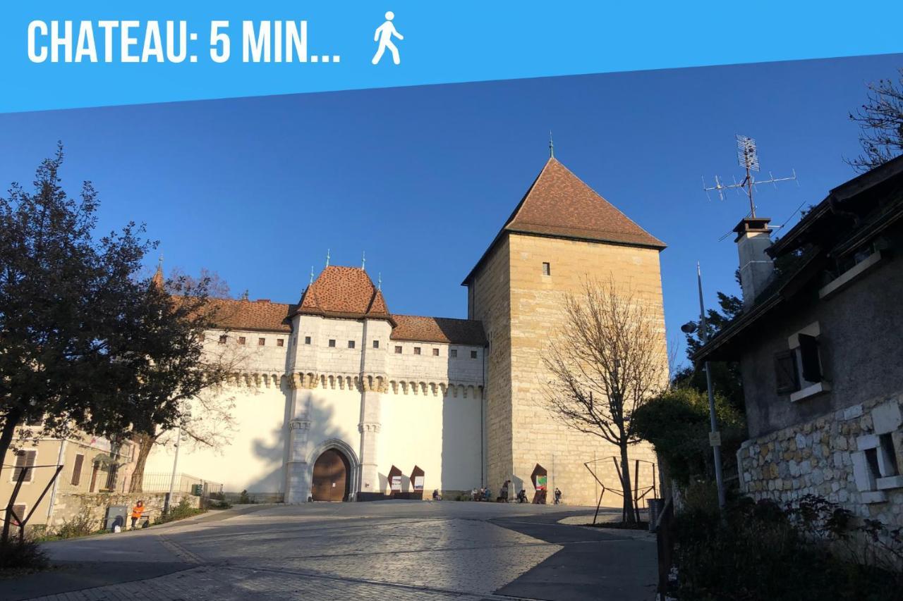 Le Paquier - Mycosyapart, Vieille Ville, Calme, Lac 100M, Netflix อานซี ภายนอก รูปภาพ